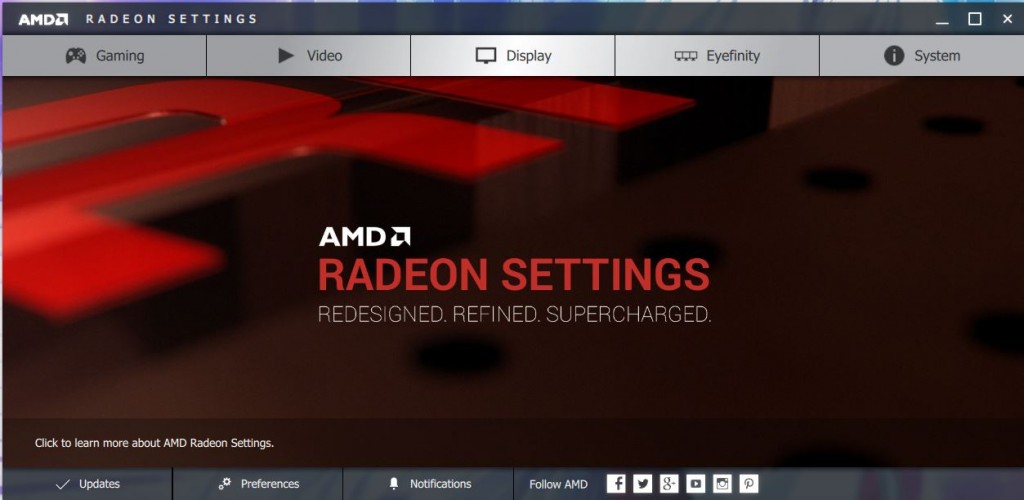 AMD Radeon Crimson Setting