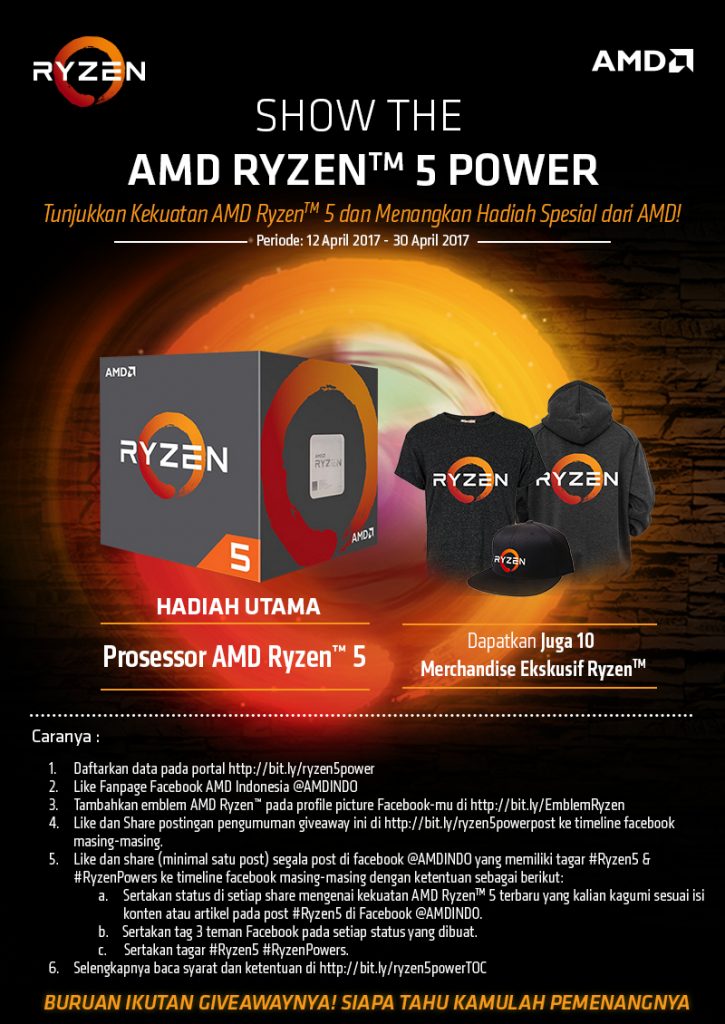 Giveaway Show The AMD Ryzen 5 Power