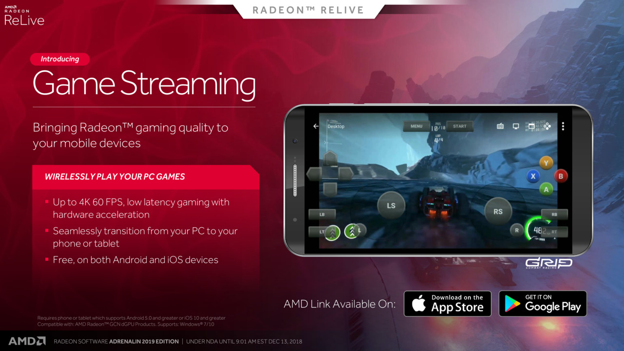 Game Streaming Radeon Adrenalin