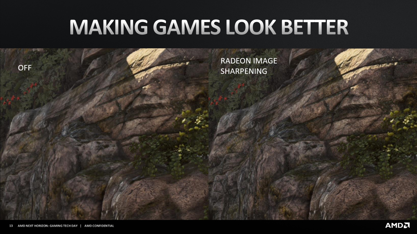Radeon™ Image Sharpening Comparison