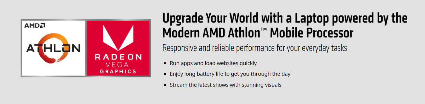 AMD Athlon™ 300U Mobile cocok untuk