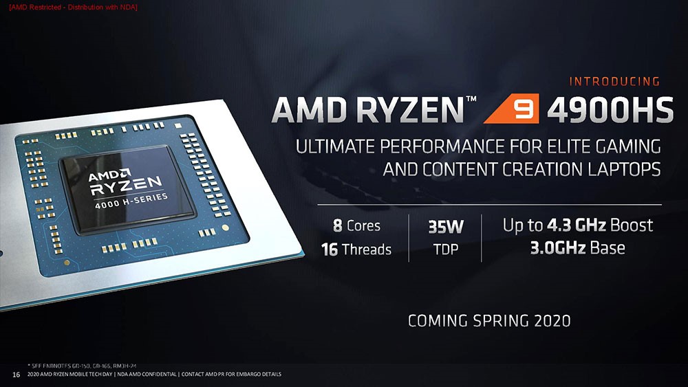 AMD Ryzen 9 4000 HS