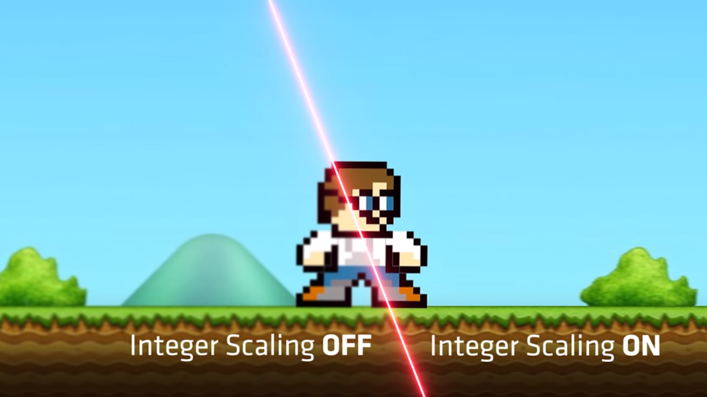 Integer Display Scalling