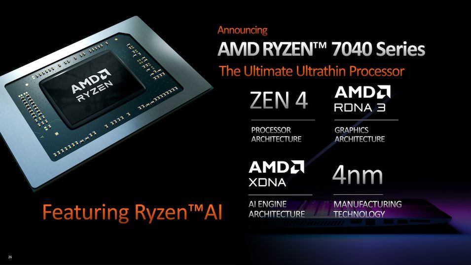 AMD Ryzen 7040 Series Prosesor Terkencang untuk Laptop Ultra Tipis