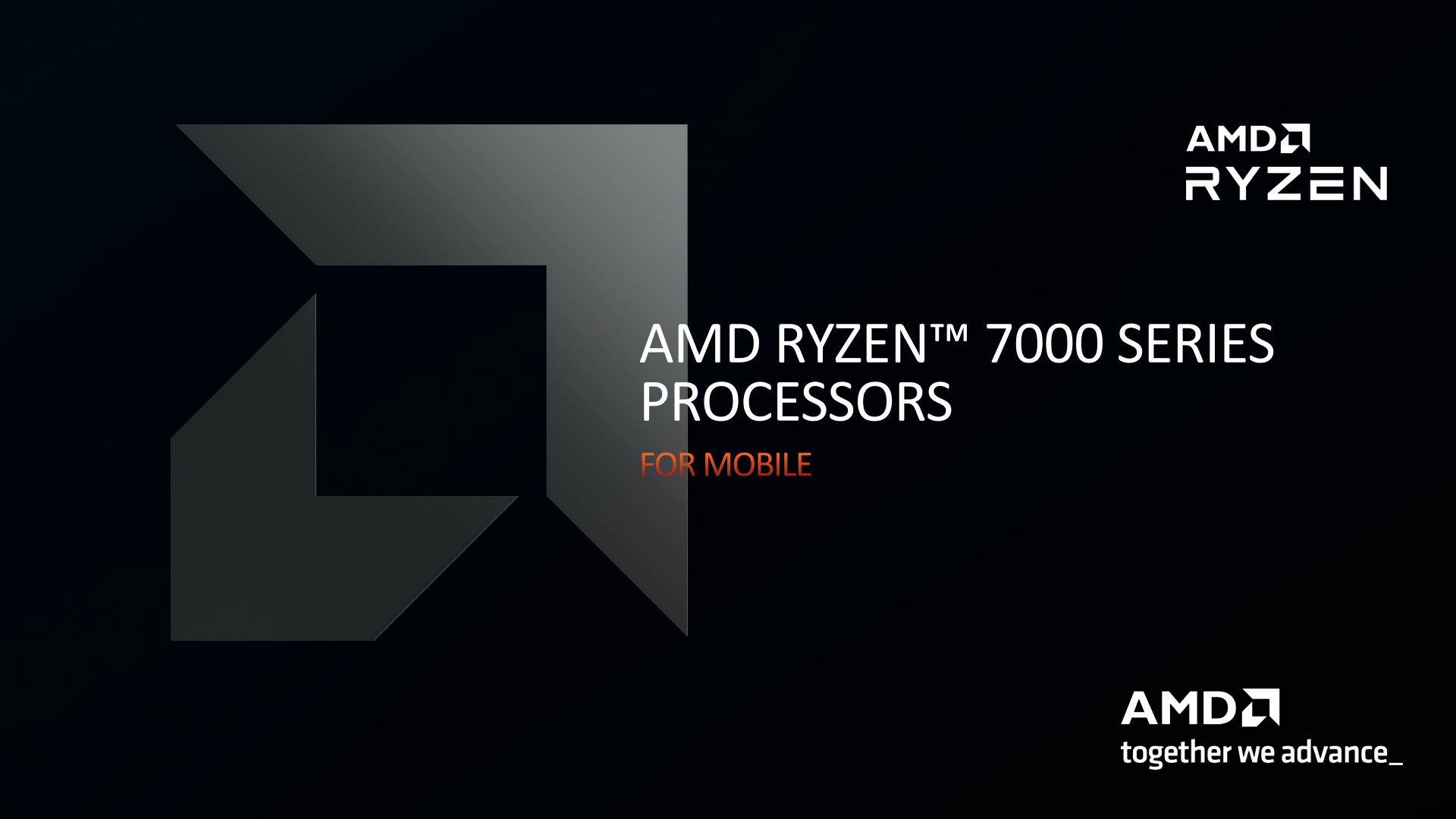 Intro AMD Ryzen 7000 Series Mobile